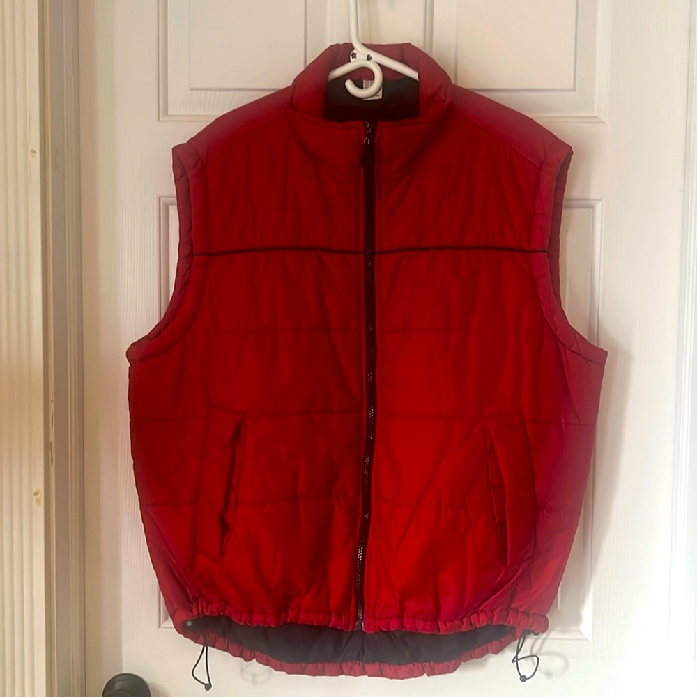 Vest, insulated, red, XL